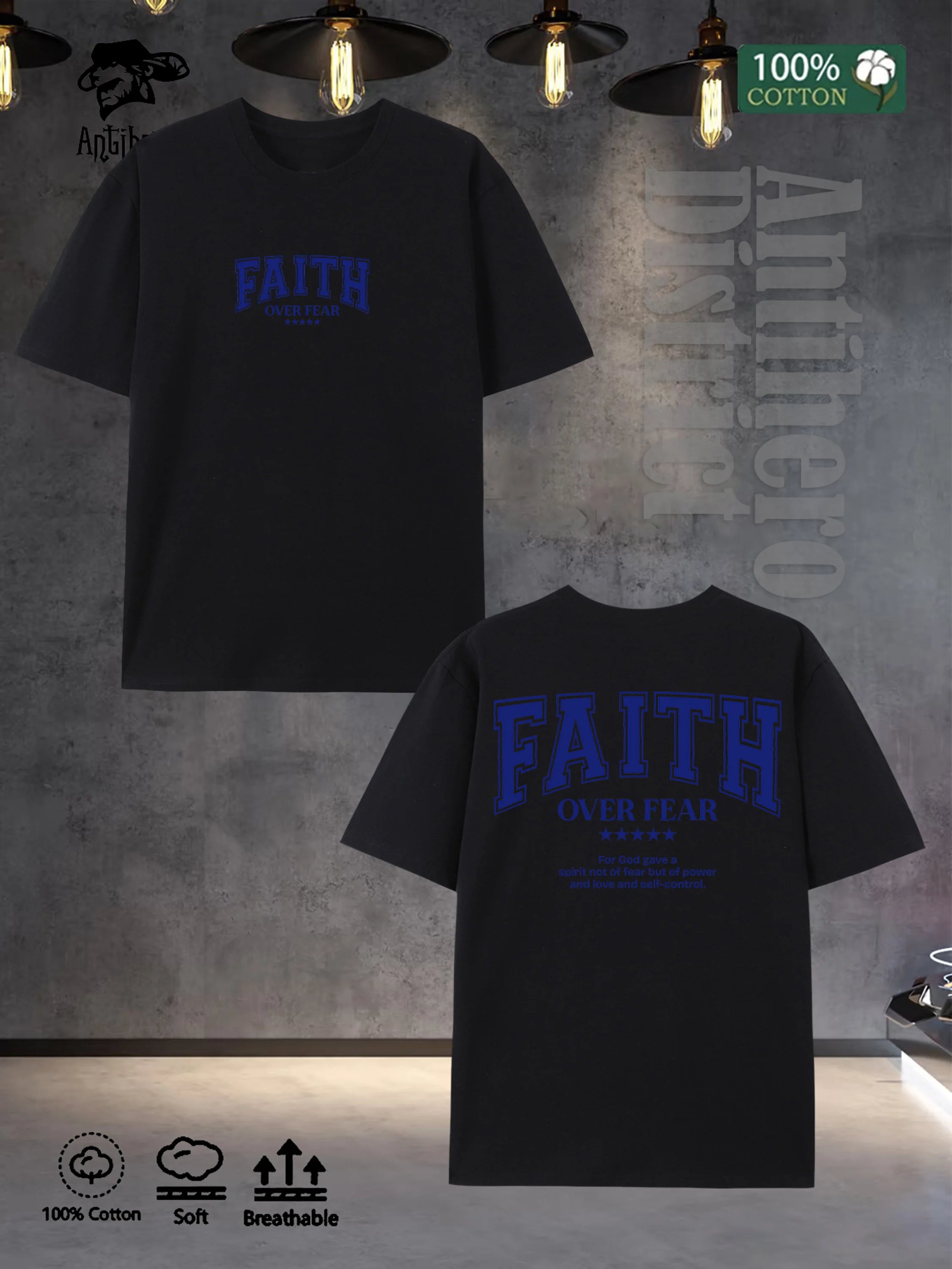 Men's FAITH Tee Oversized Shirts
