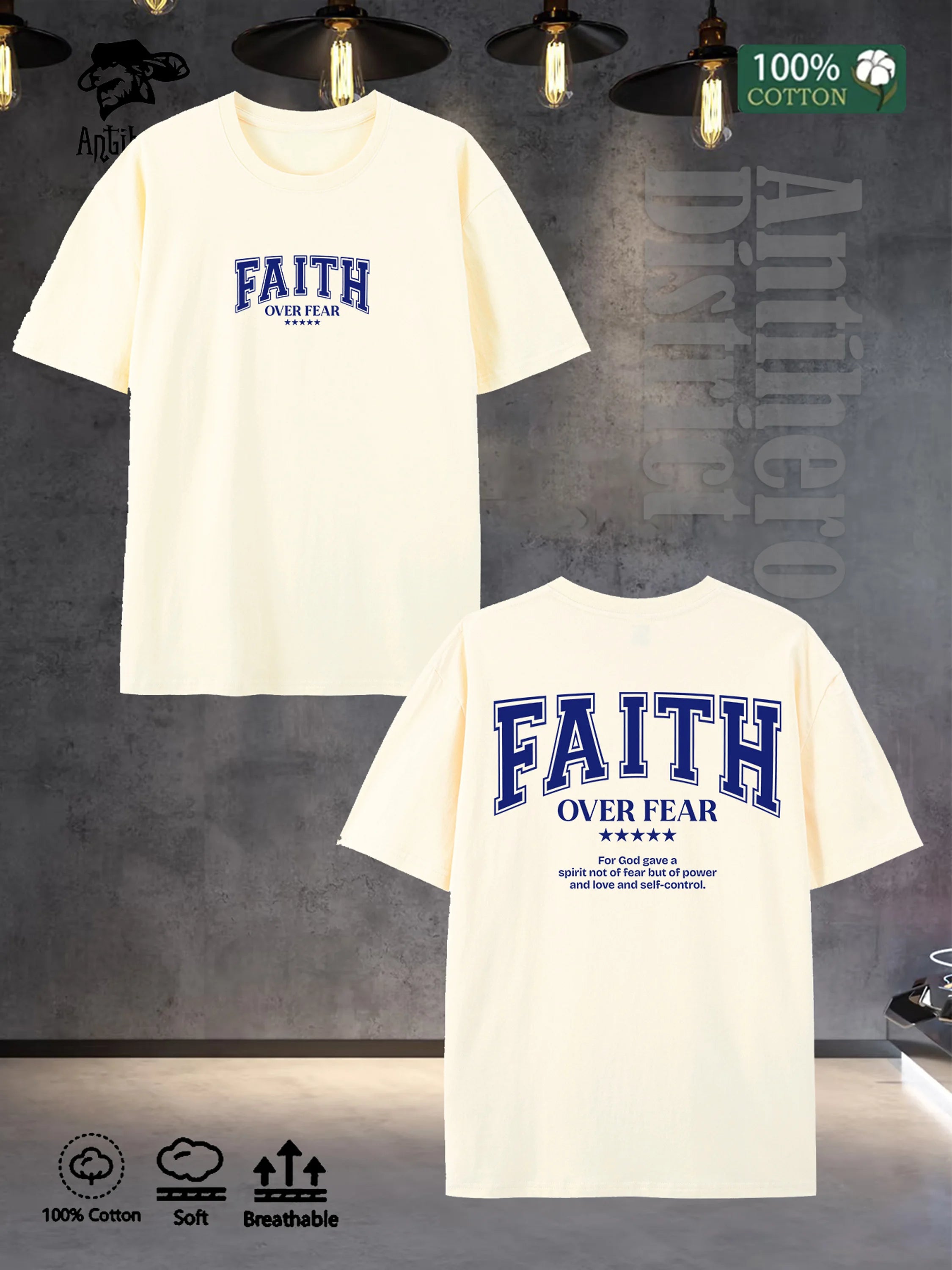 Men's FAITH Tee Oversized Shirts
