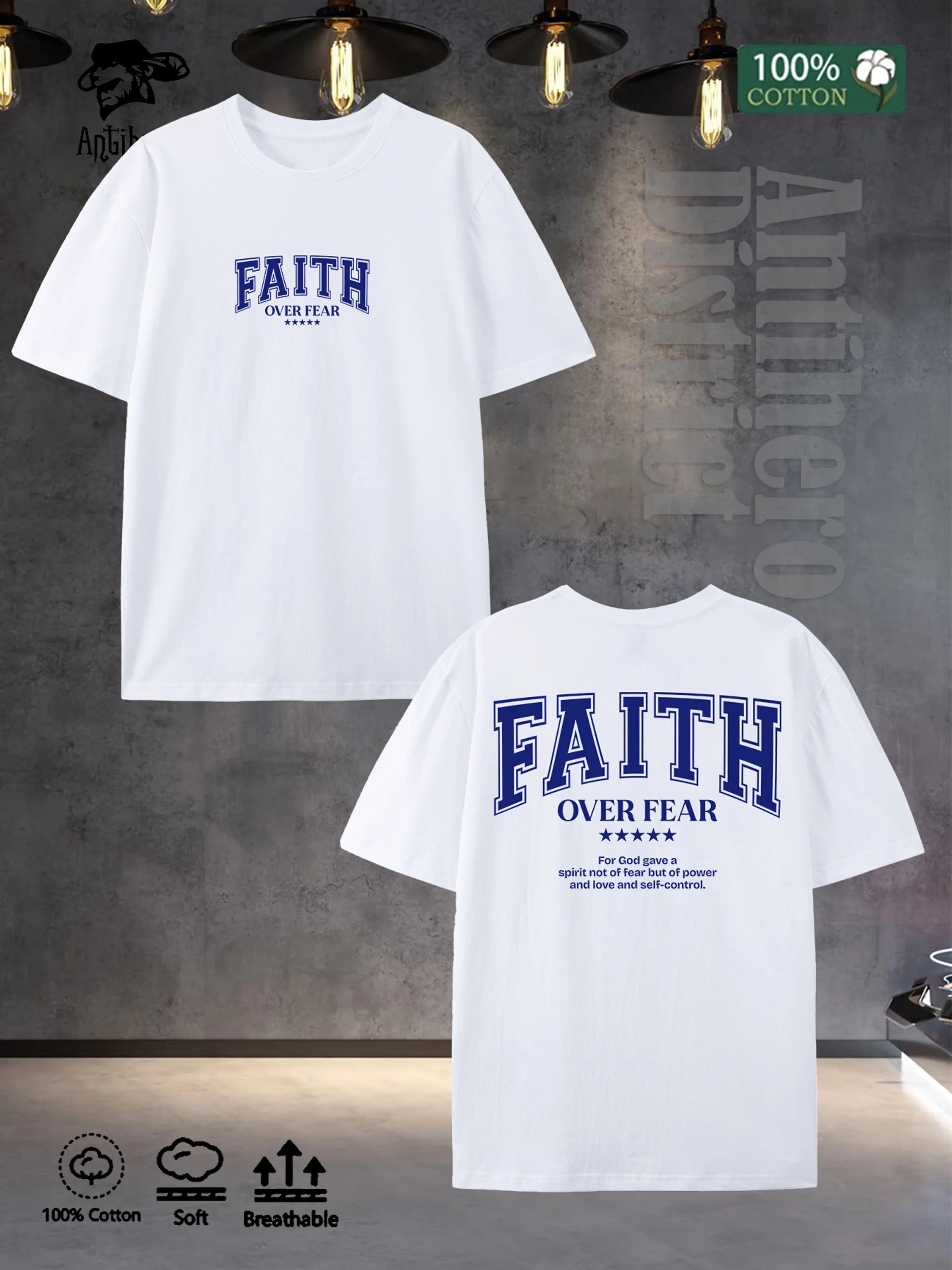Men's FAITH Tee Oversized Shirts