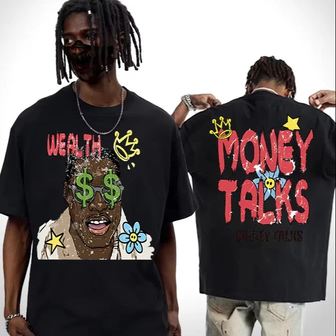 Money Talks Men's T Shirt, Casual