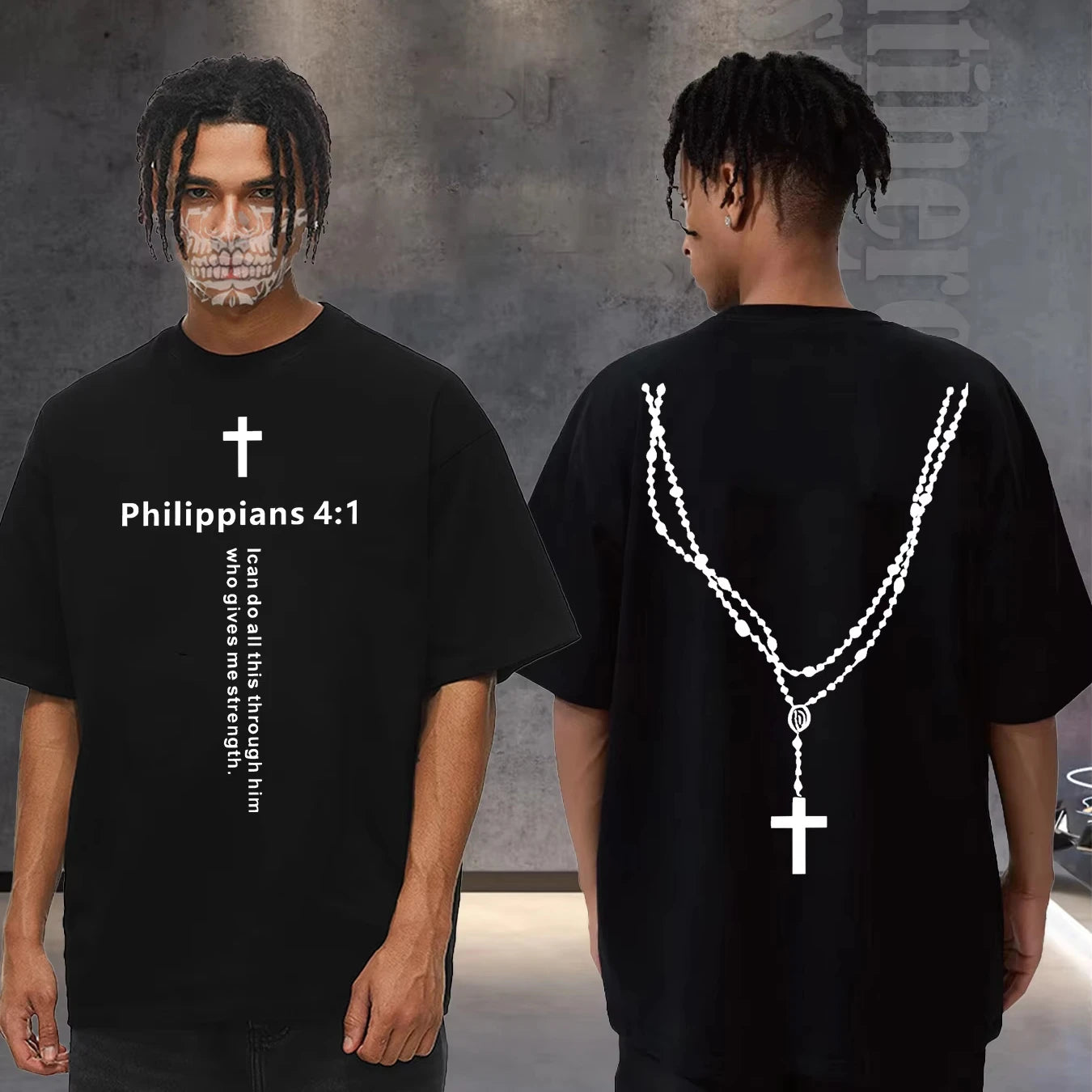 Philippians Men's Oversized T Shirts