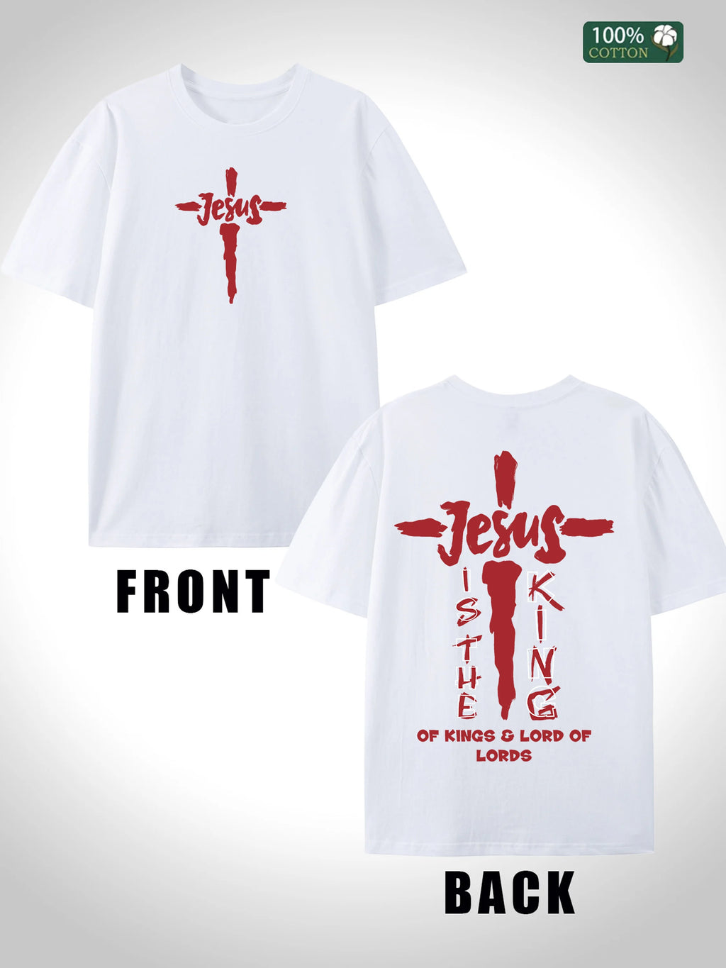 Jesus is King Men's T Shirt, Casual