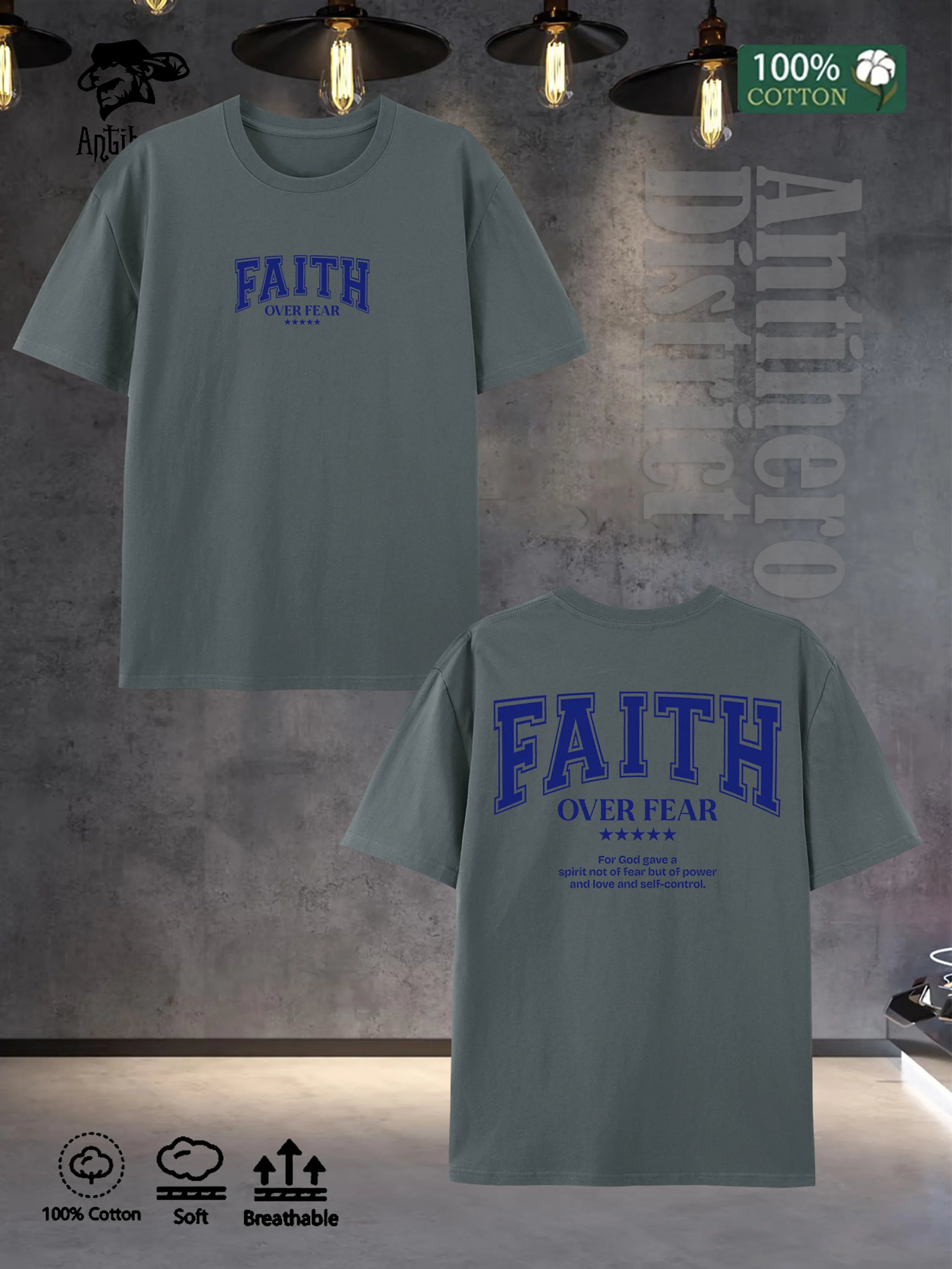 Men's FAITH Tee Oversized Shirts