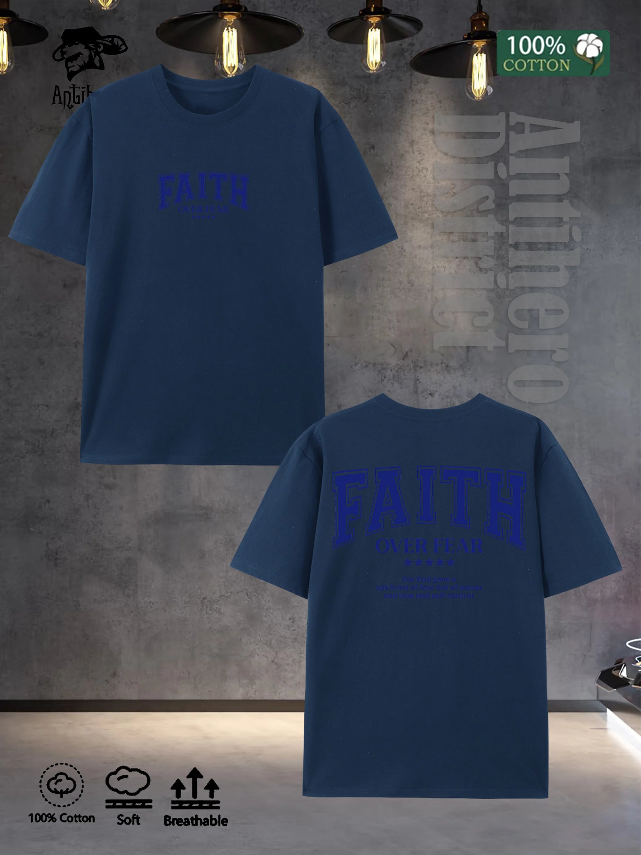 Men's FAITH Tee Oversized Shirts