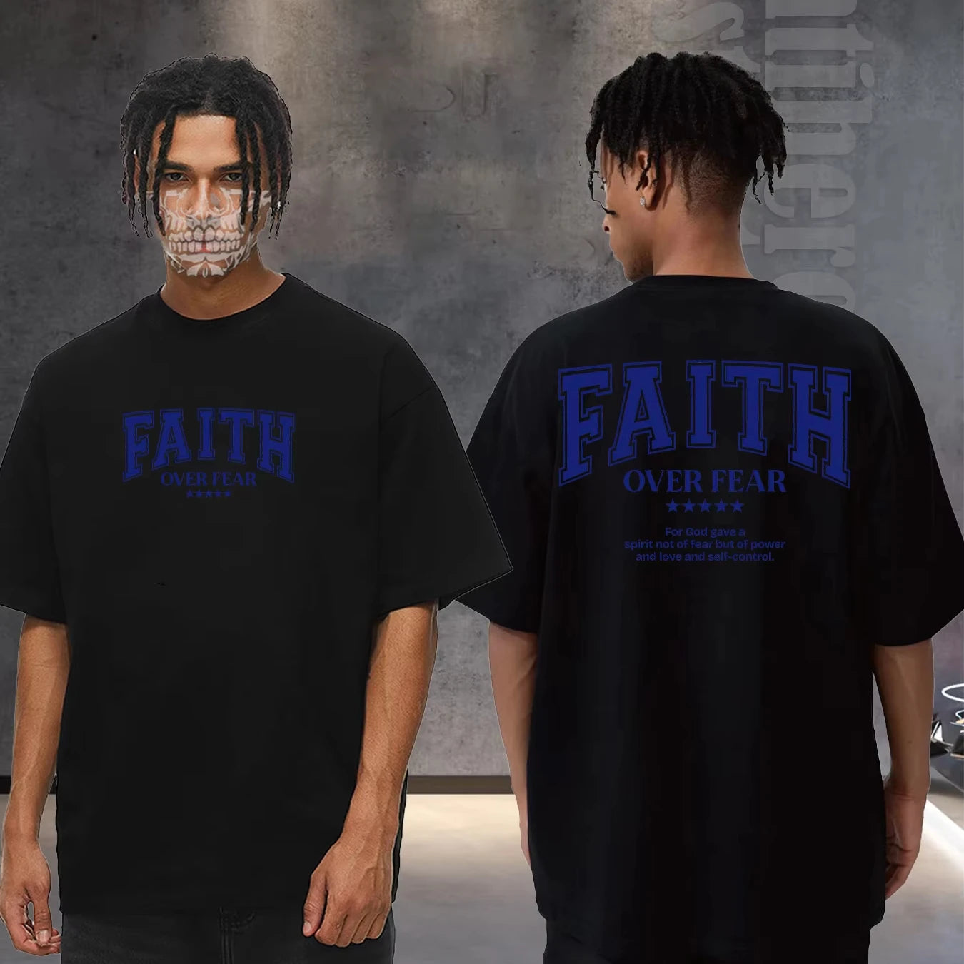 Men's FAITH Tee Oversized Shirts