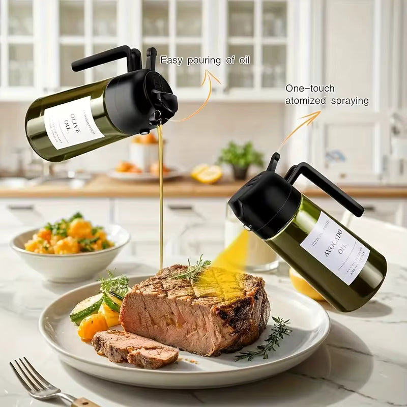 Sprayable and Pourable Oil Bottle