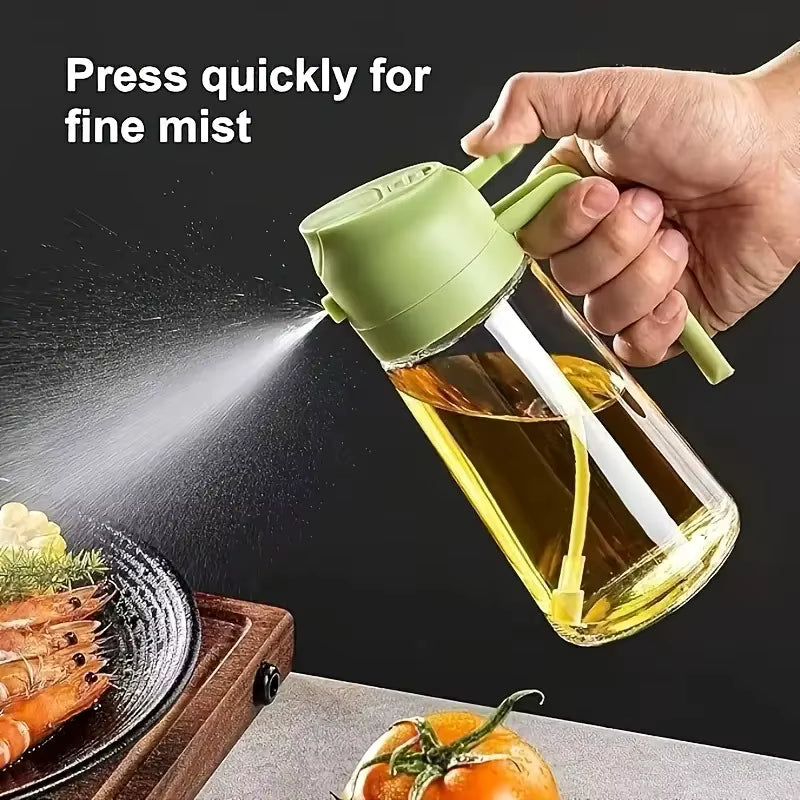 Sprayable and Pourable Oil Bottle