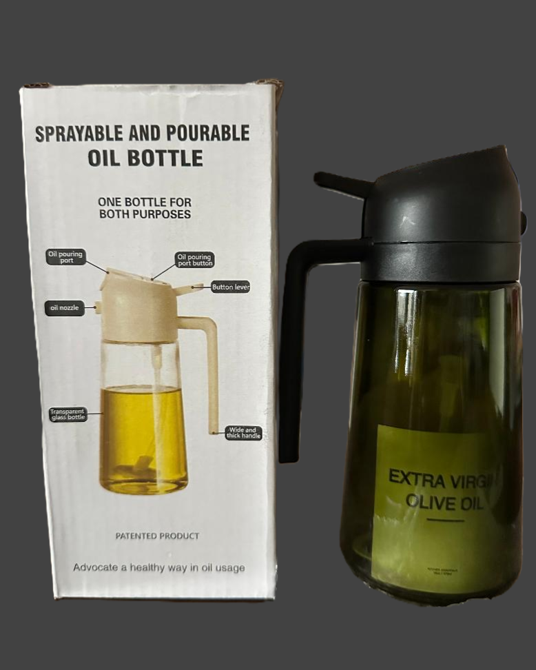Sprayable and Pourable Oil Bottle